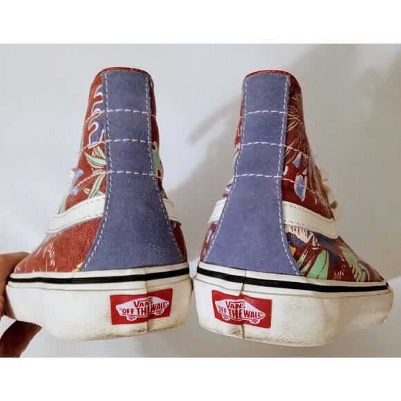 Vans Sk8-Hi 138 Decon Hawaiian Jungle Canvas High Top Sneakers Men’s 8.5 - Picture 4 of 9